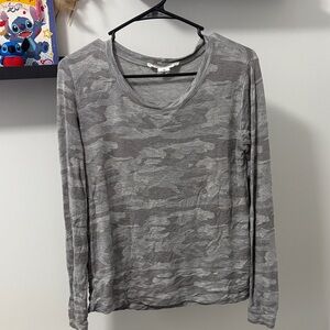 Workshop Republic Clothing Gray Long Sleeve Tee